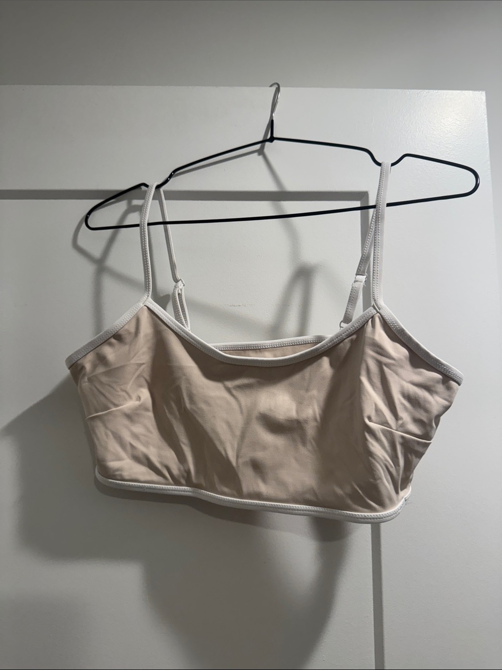 JoyLab Beige Bralette with White Trim